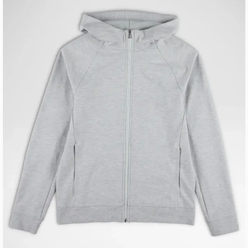 lululemon athletica Light Gray Performance Jacket with Beige Tee